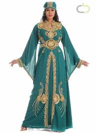10 Contoh Trend Model Baju Muslim Kaftan Terbaru