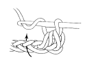 Learn to Crochet : Making a half double crochet (abbreviated hdc ...