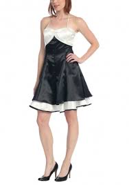 black white dress