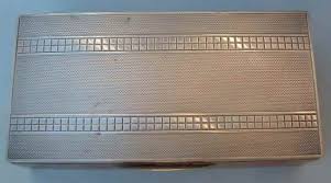 silver cigarette box