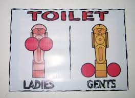 funny toilet signs