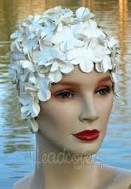 flowered swim cap