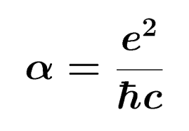 fine structure constant