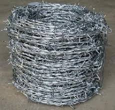 galvanized barbed wire
