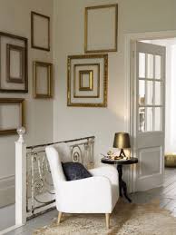 empty picture frames on wall