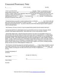 promissory note example