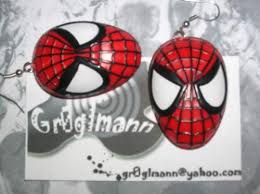 spiderman earrings