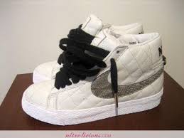 white nike blazers