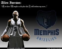 allen iverson memphis jersey