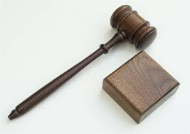 gavel and sound block