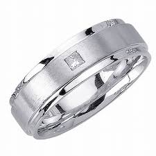 mens white gold rings