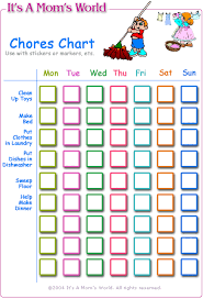 childs chore chart