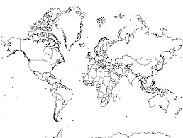 cartes du monde vierge