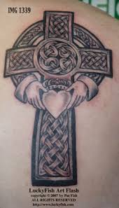 claddagh cross tattoo