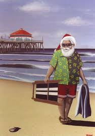 beach christmas card
