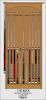 pool cue rack plans