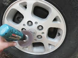 spray painting wheels