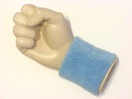blue sweatband