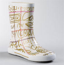 coach rubber boots