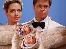 angelina jolie twins pics