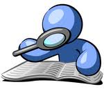 book magnifying glass