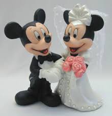 mickey mouse wedding cake topper