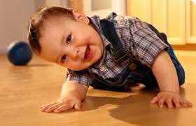 baby crawling