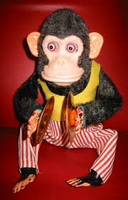 wind up monkey with cymbals