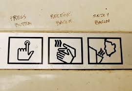press button get bacon