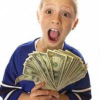 children saving money