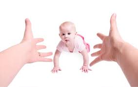 baby crawling