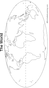 outline of world map