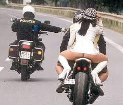 fat girl on motorcycle