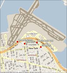 LaGuardia Airport Hotels Map