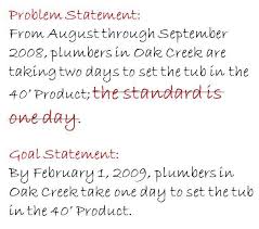 goal statement