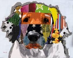 golden retriever art