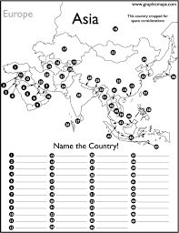 blank asia map