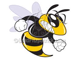 Cartoon Hornet Clipart Mascot