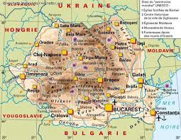 carte de la roumanie