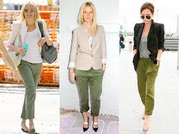 olive green pants