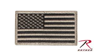 black american flag patch