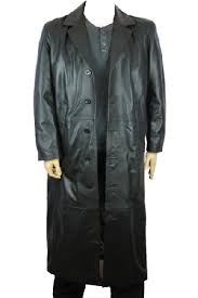 gothic leather trench coat