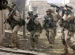 us marines in combat