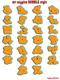 the alphabet in bubble letters