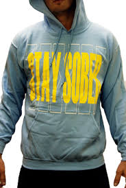 light blue sweatshirt