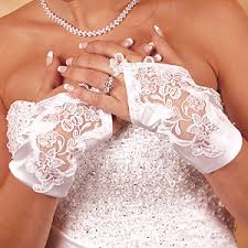 fingerless wedding gloves
