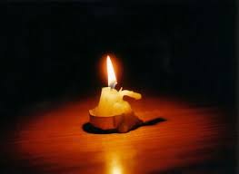 a candle in the dark
