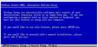 install win server 2003 on sata
