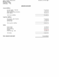 sample balance sheet