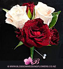red rose corsage